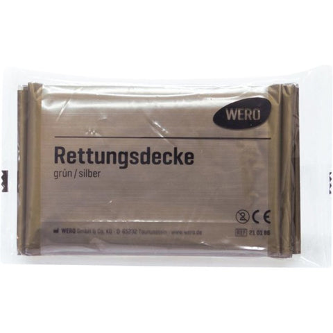 WERO Rettungsdecke Oliv - EMERTAC - Emergency Supplies & Tactical Gear