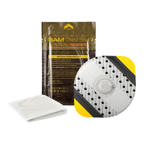 SAM Chest Seal (valved) - EMERTAC - Emergency Supplies & Tactical Gear